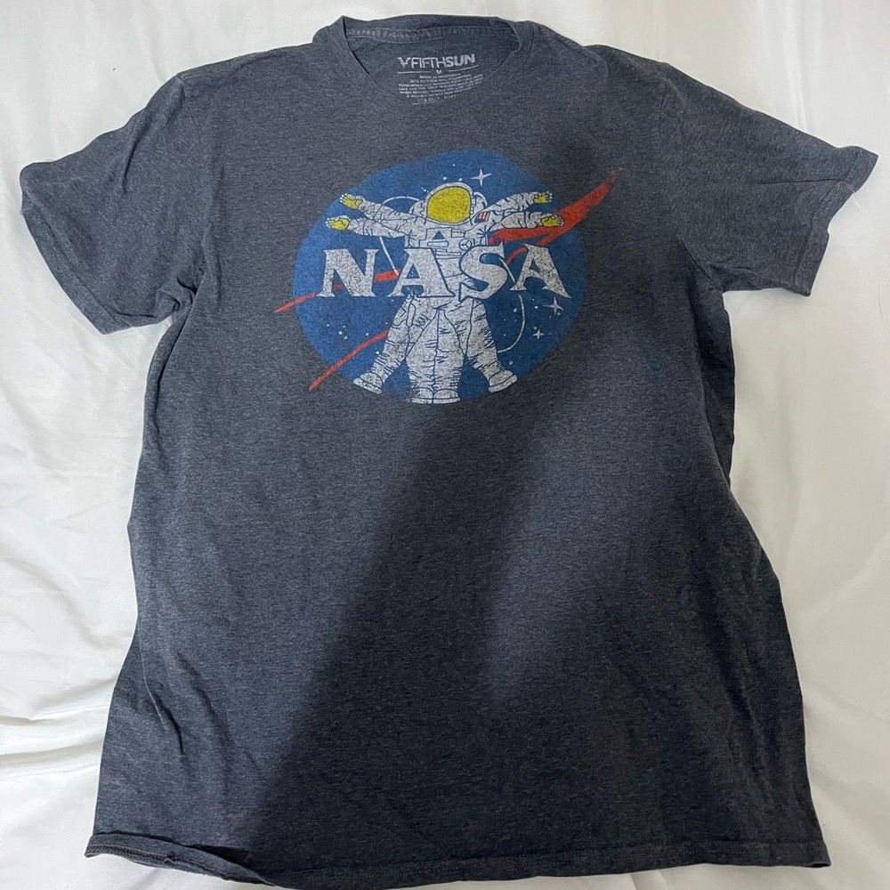 Fifth Sun Charcoal Tee with NASA Design
